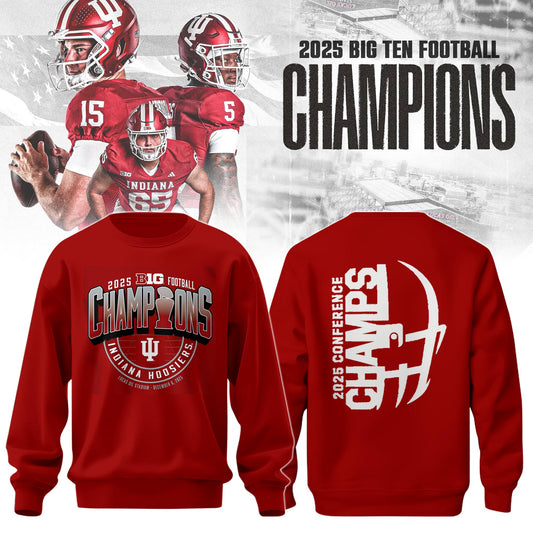 IU 2025 Big Ten Football Conference Champions Sweatshirt Limited Edition
