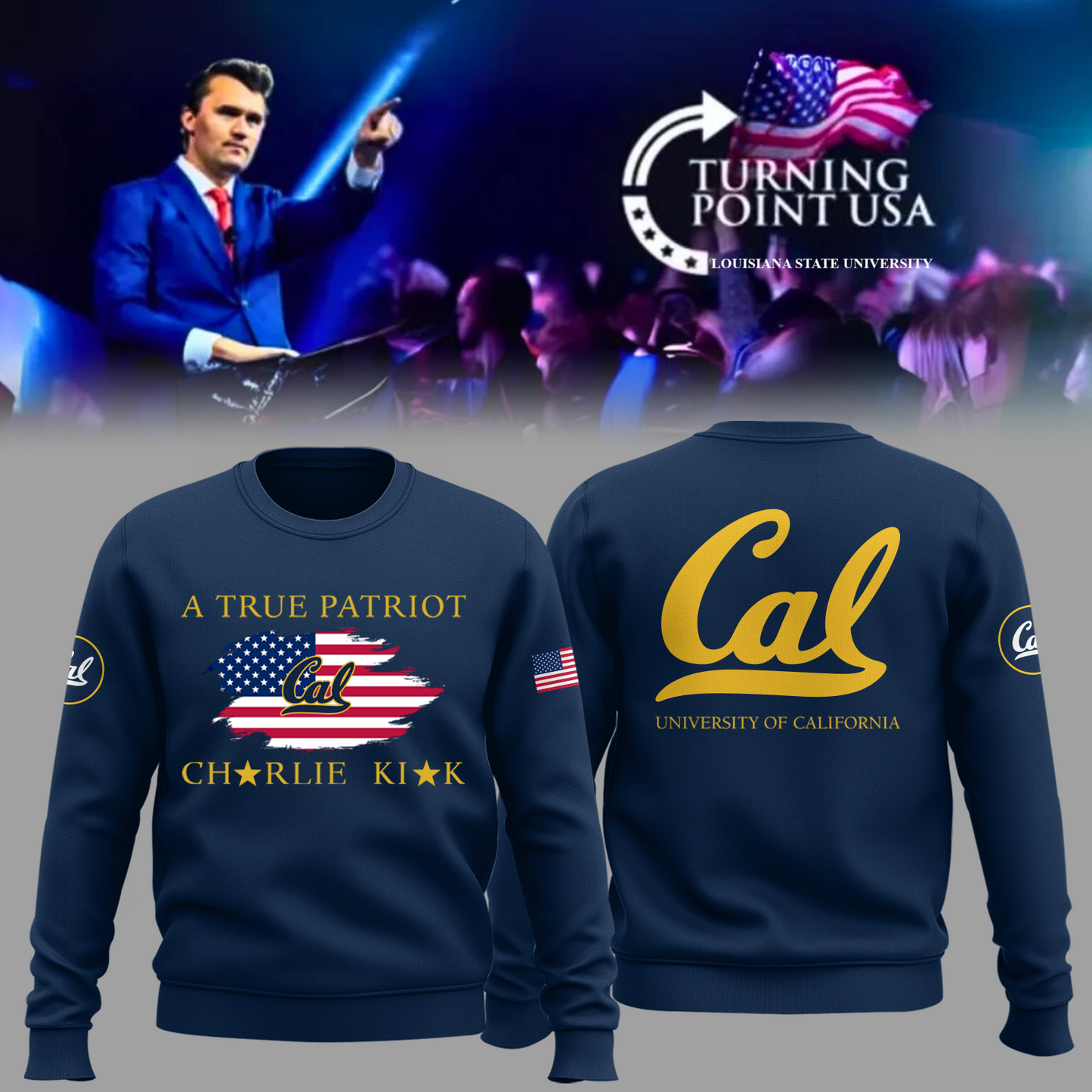 Limited Edition University of California, Berkeley x Turning Point USA Sweatshirt