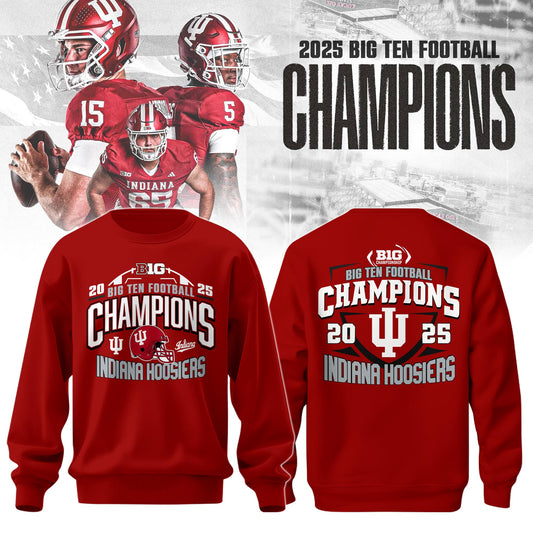 IU 2025 Big Ten Football Conference Champions Sweatshirt Limited Edition