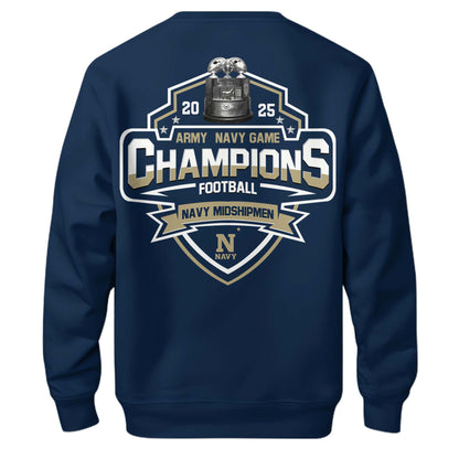 Navy Champions White Sweatshirt + Unisex Limited Style