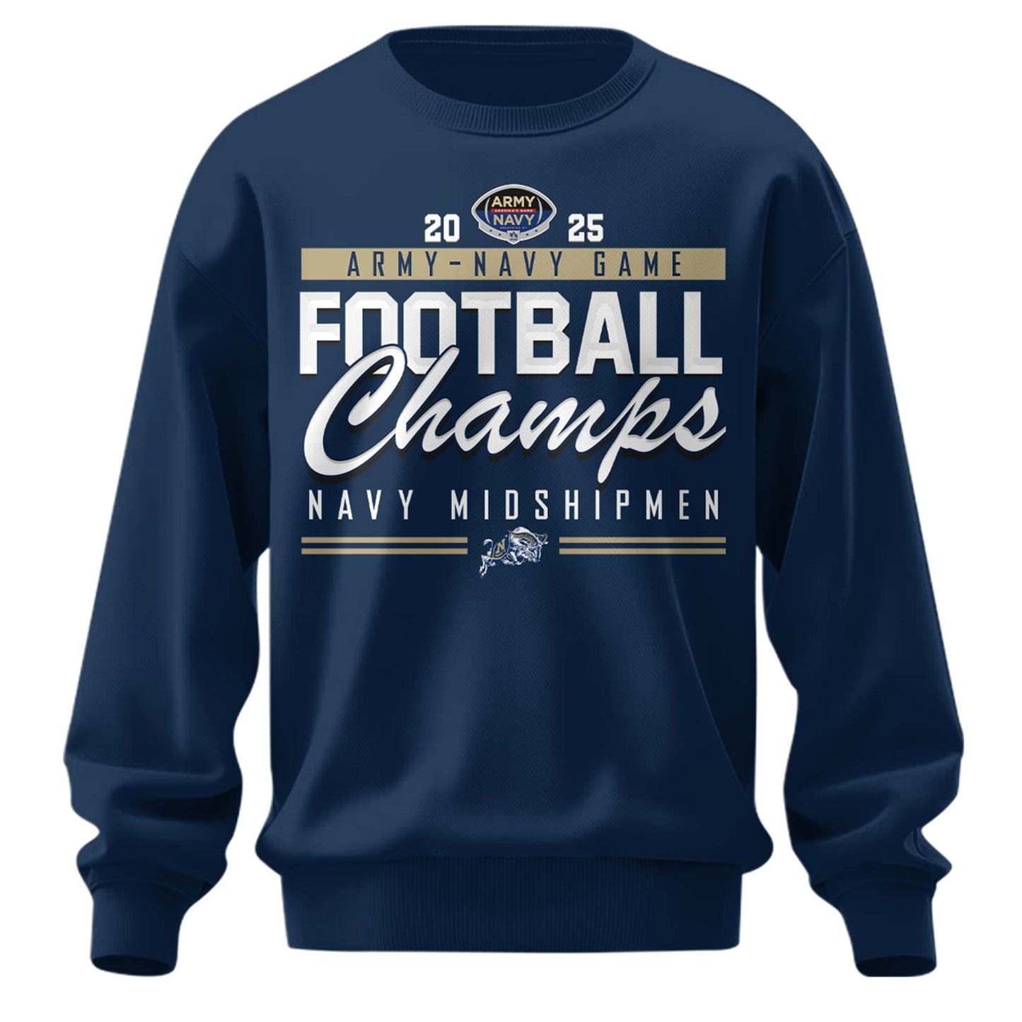 Navy Champions White Sweatshirt + Unisex Limited Style