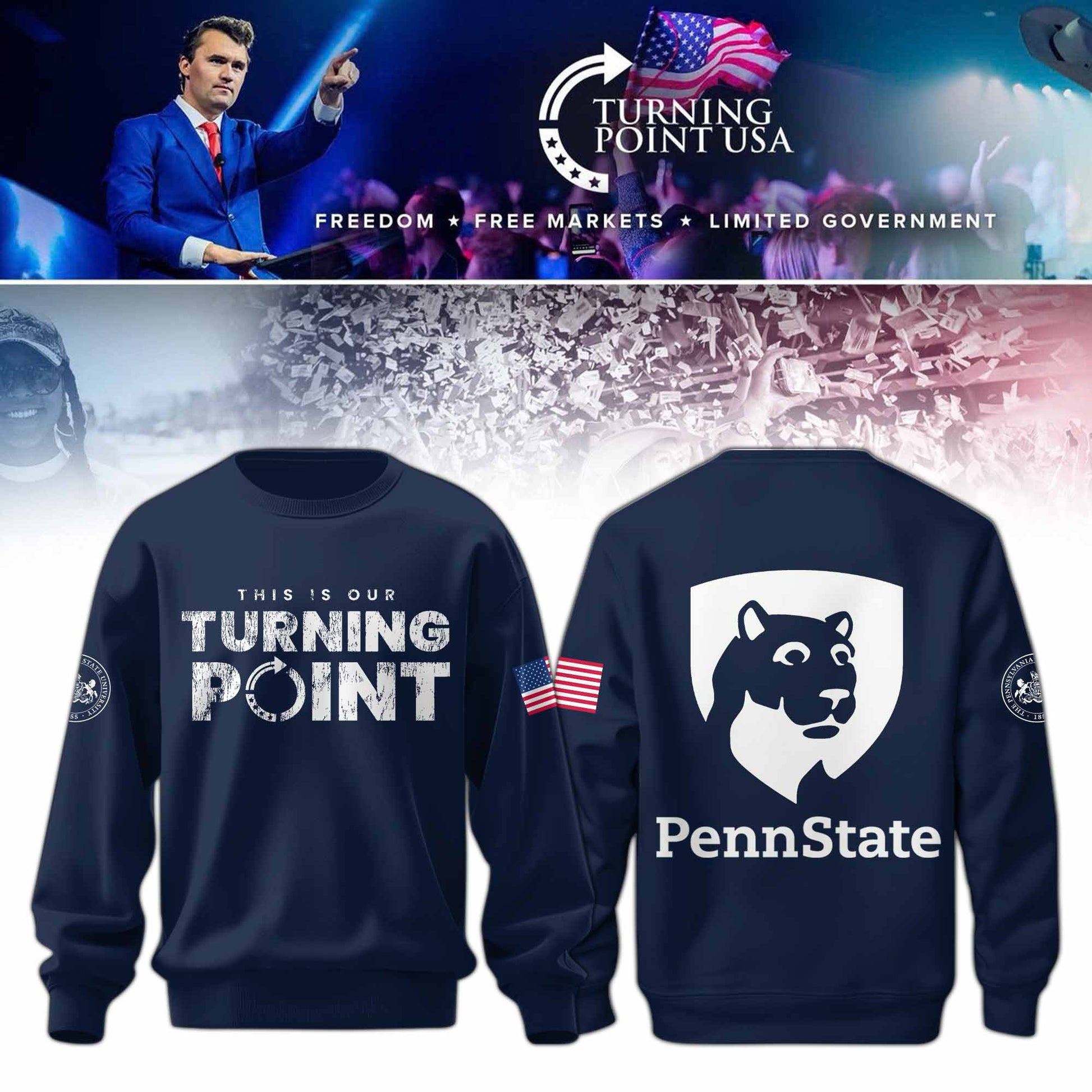 .Penn  State Campus Freedom Sweatshirt