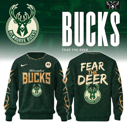 Unisex Bucks Deep Forest Icon Edition Sweatshirt