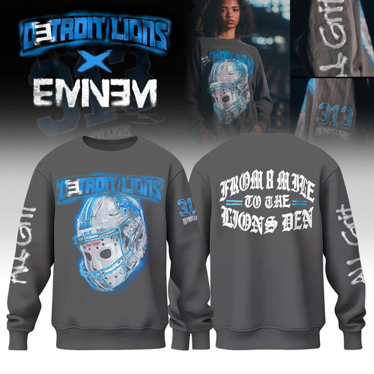 Eminem x Detroit Lions “Thanksgiving Halftime Show” Limited Edition Sweat