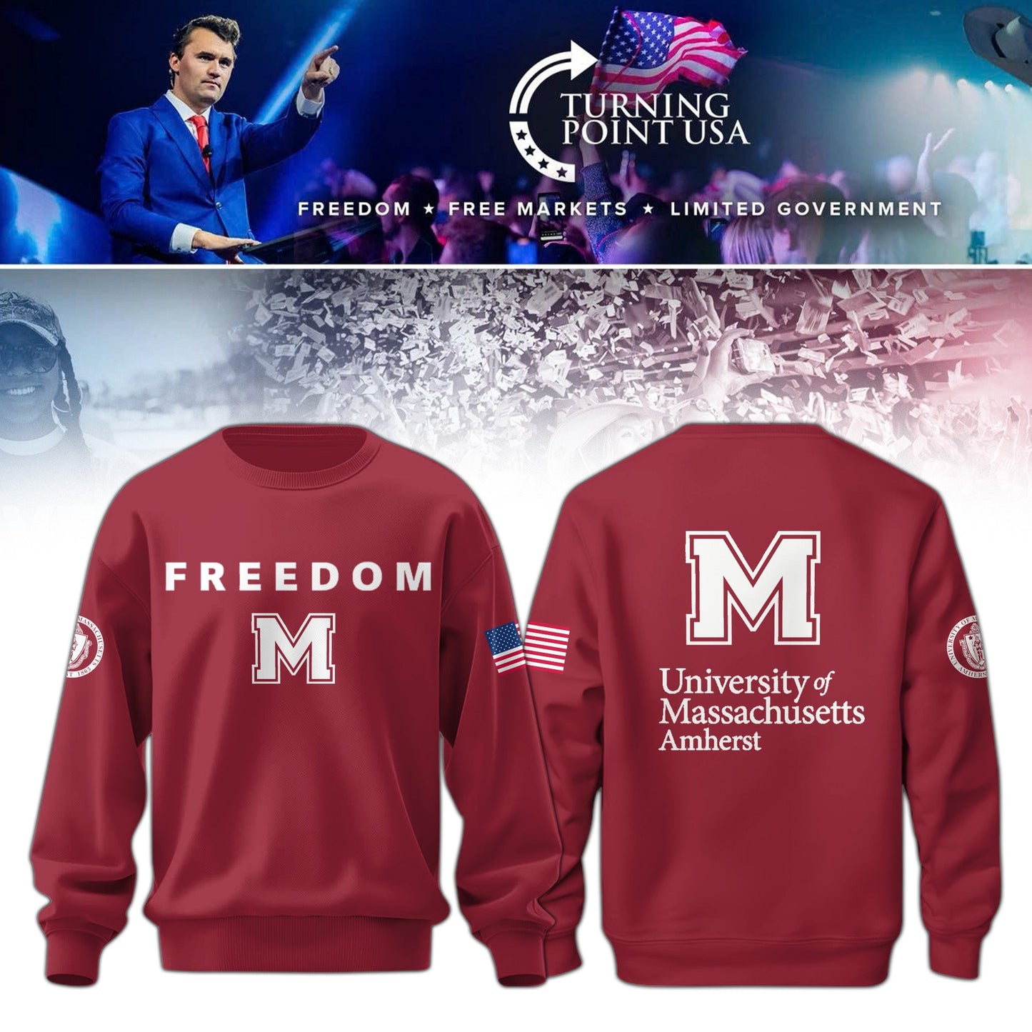 UMass Amherst Campus Freedom Sweatshirt