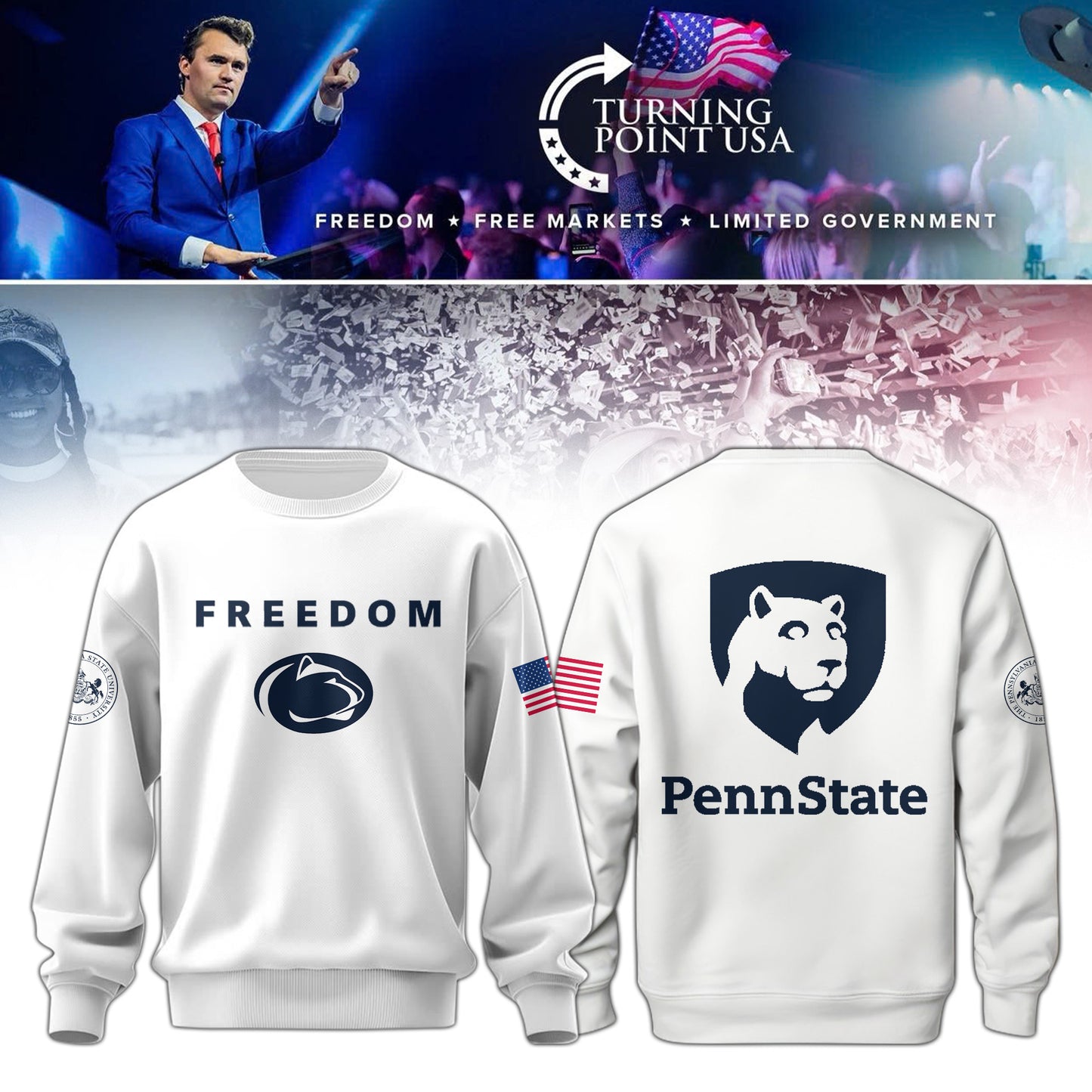 .Penn State Campus Freedom Sweatshirt