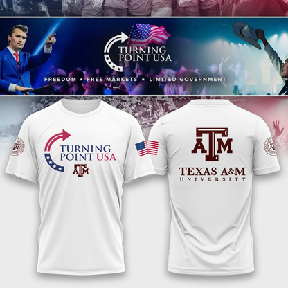 Limited Edition Texas A&M University x Turning Point USA T-Shirt