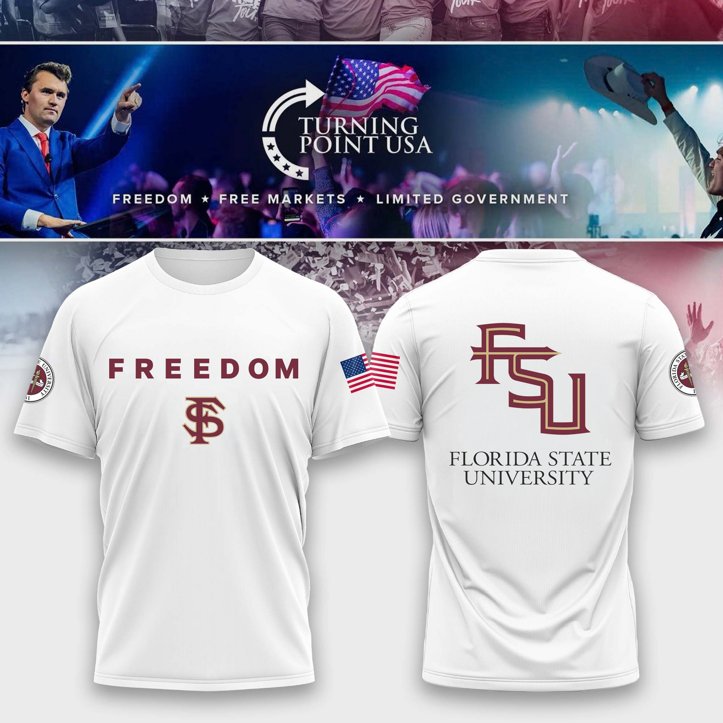 FSU - Florida State University x Freedom T-Shirt