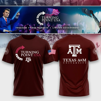 Limited Edition Texas A&M University x Turning Point USA T-Shirt