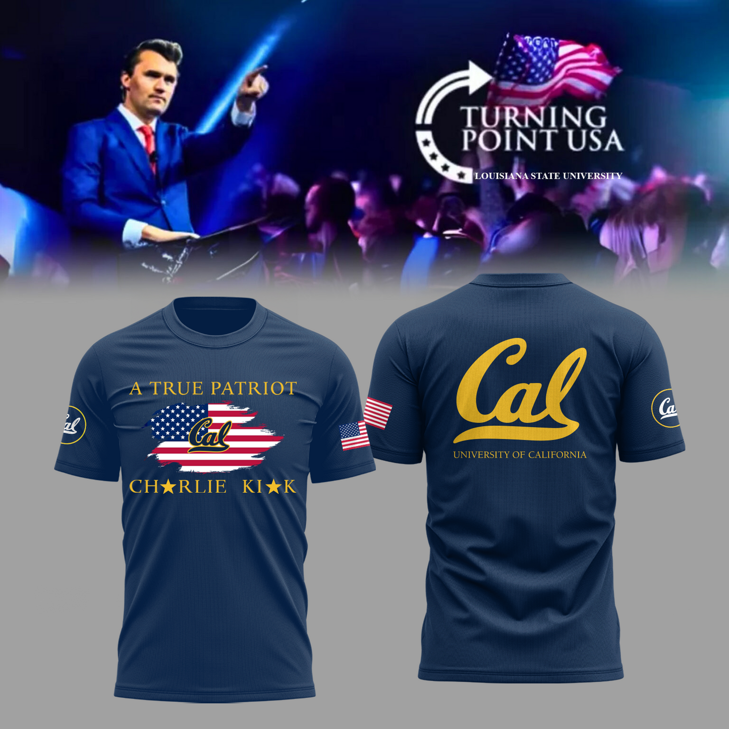 Limited Edition University of California, Berkeley x Turning Point USA T-Shirt