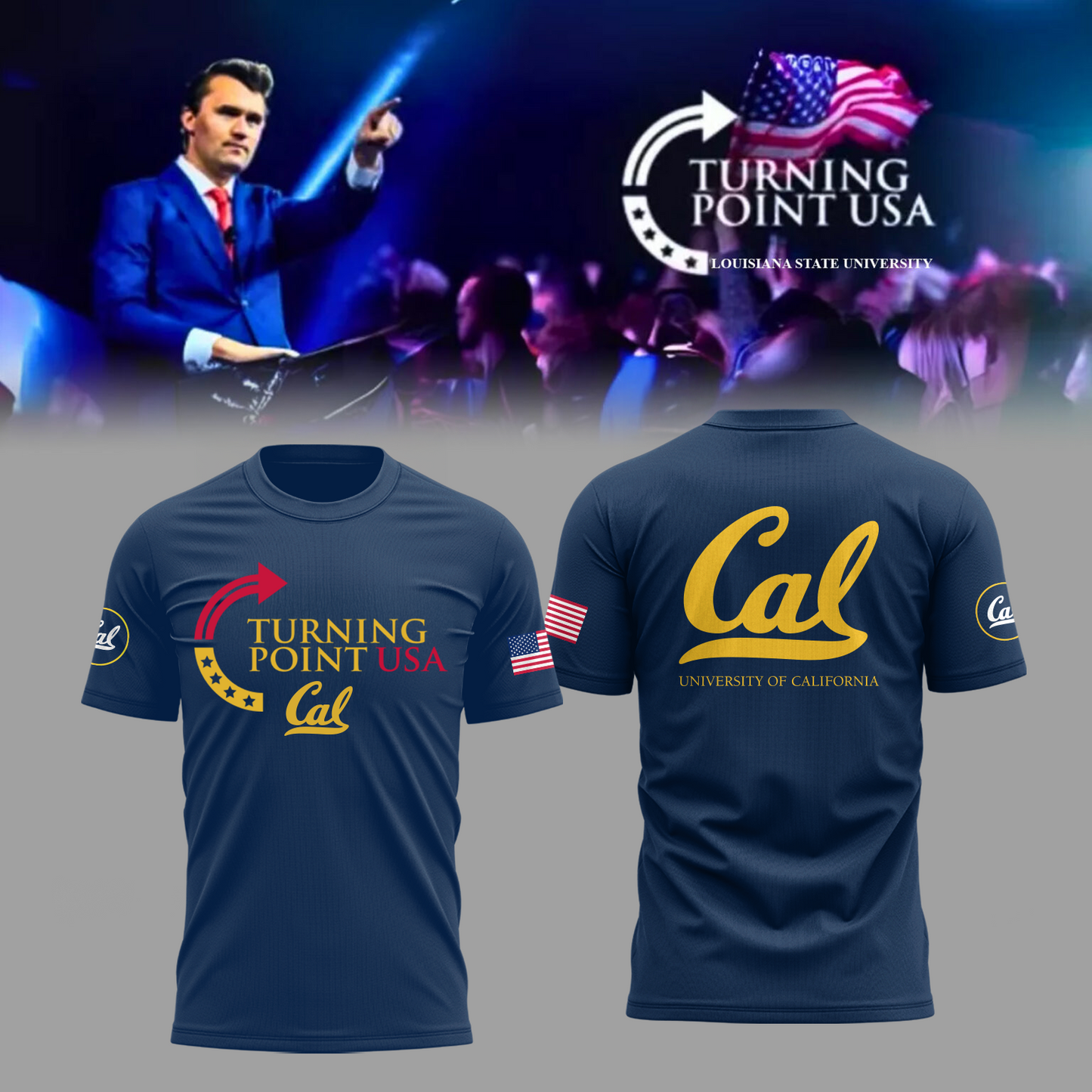 Limited Edition University of California, Berkeley x Turning Point USA T-Shirt