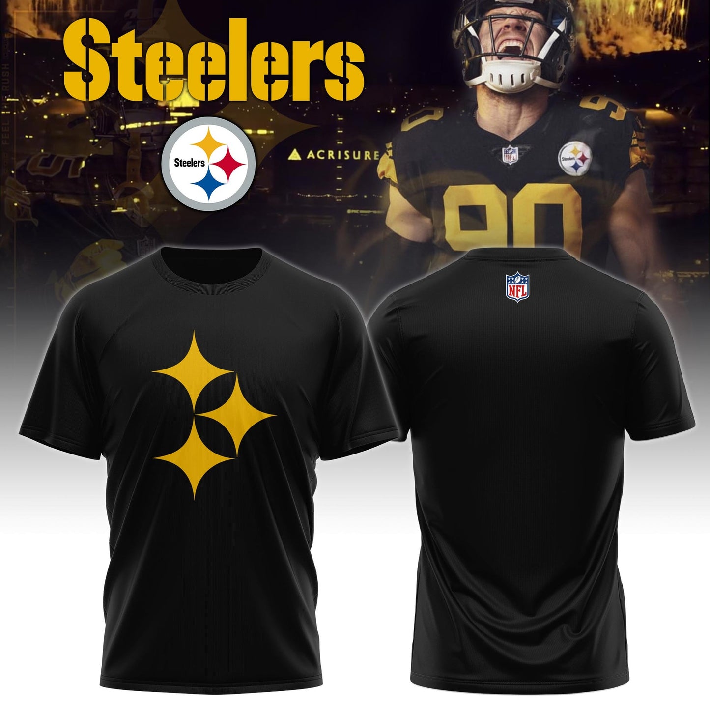 Pittsburgh Steelers Unisex Color Rush TShirt
