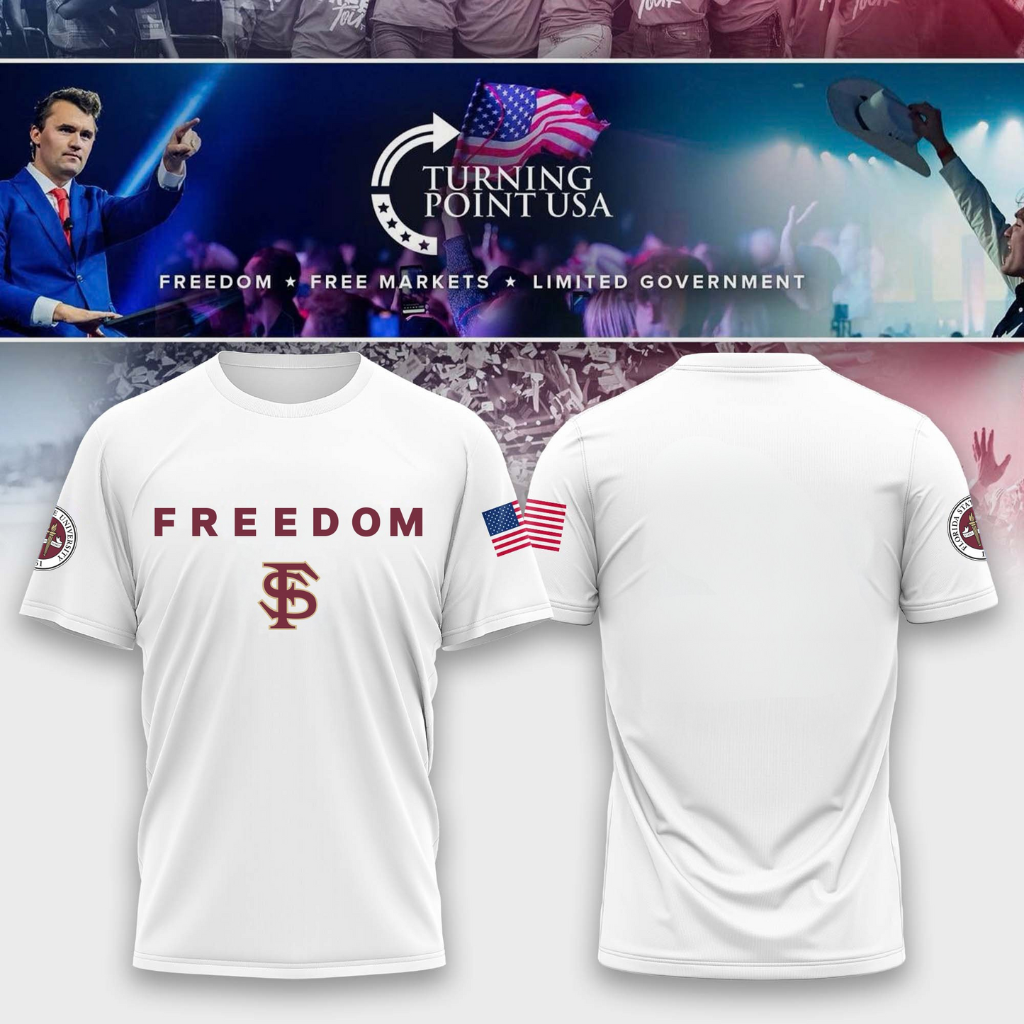 FSU - Florida State University x Freedom T-Shirt