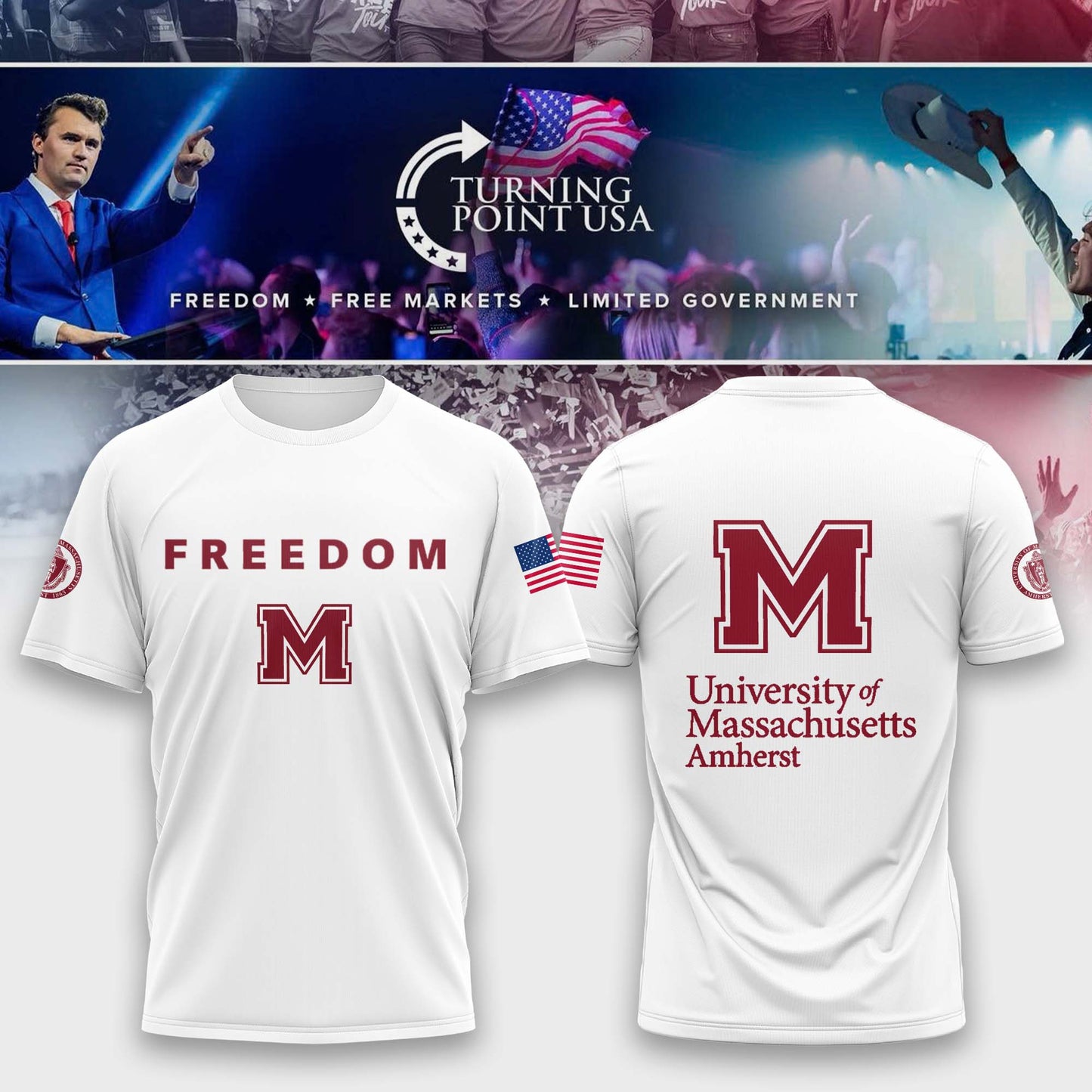 UMass Amherst Campus Freedom Tshirt