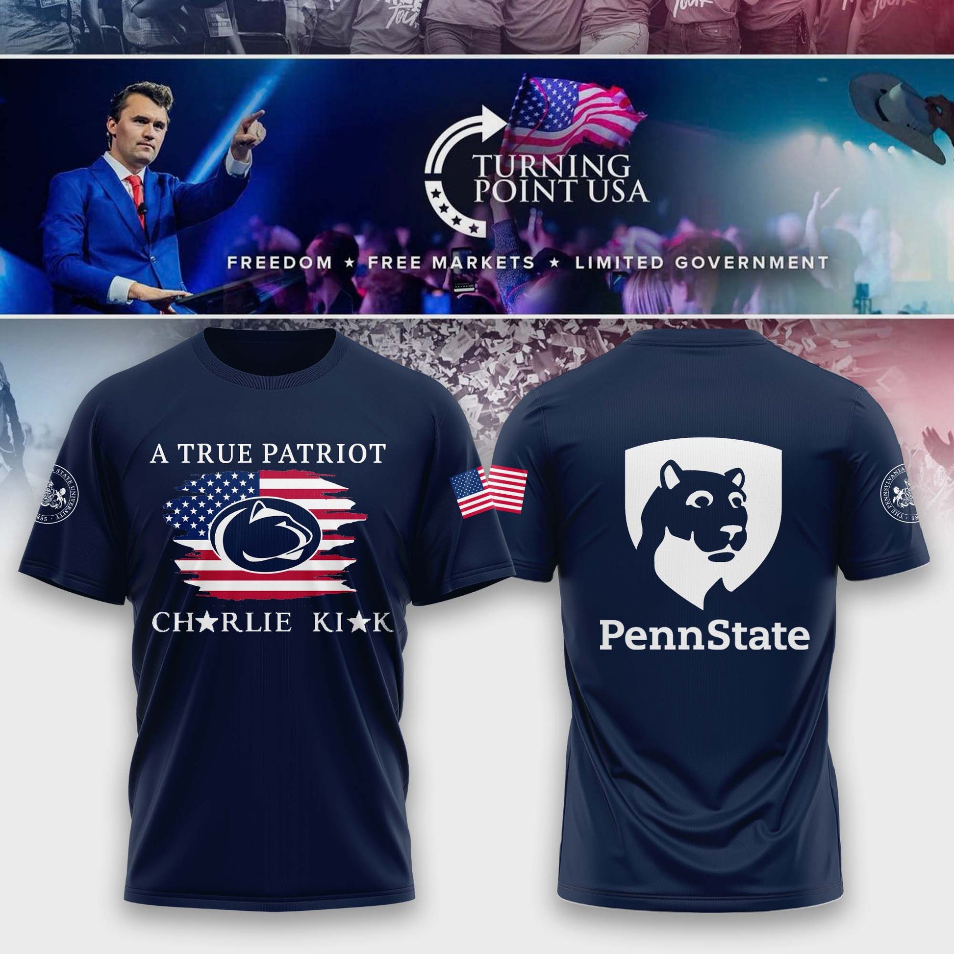 .   Penn  State Campus Freedom Tshirt