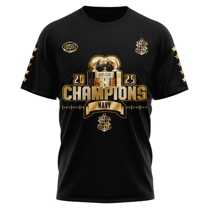 Navy Midshipmen Special Back to Back CIC trophy Champions 2025 T-Shirt