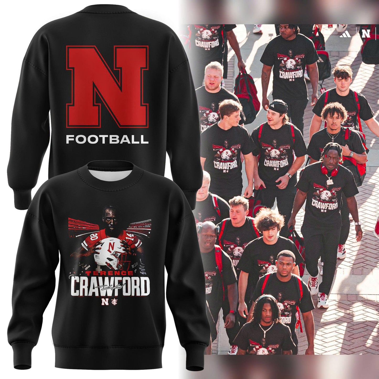 Limited Edition Nebraska Football x Crawford Sweatshirt 2025