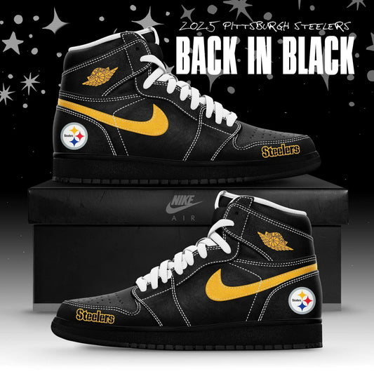 Back In Black Pittsburgh Steelers Special Edition Shoes