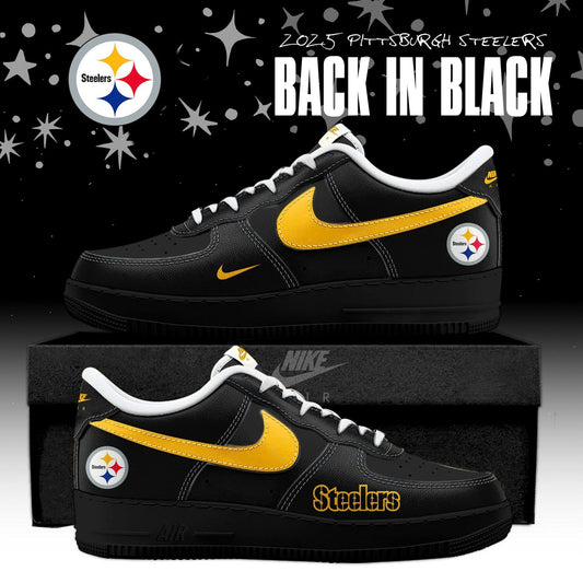 Pittsburgh Steelers Back In Black Special Edition Sneakers
